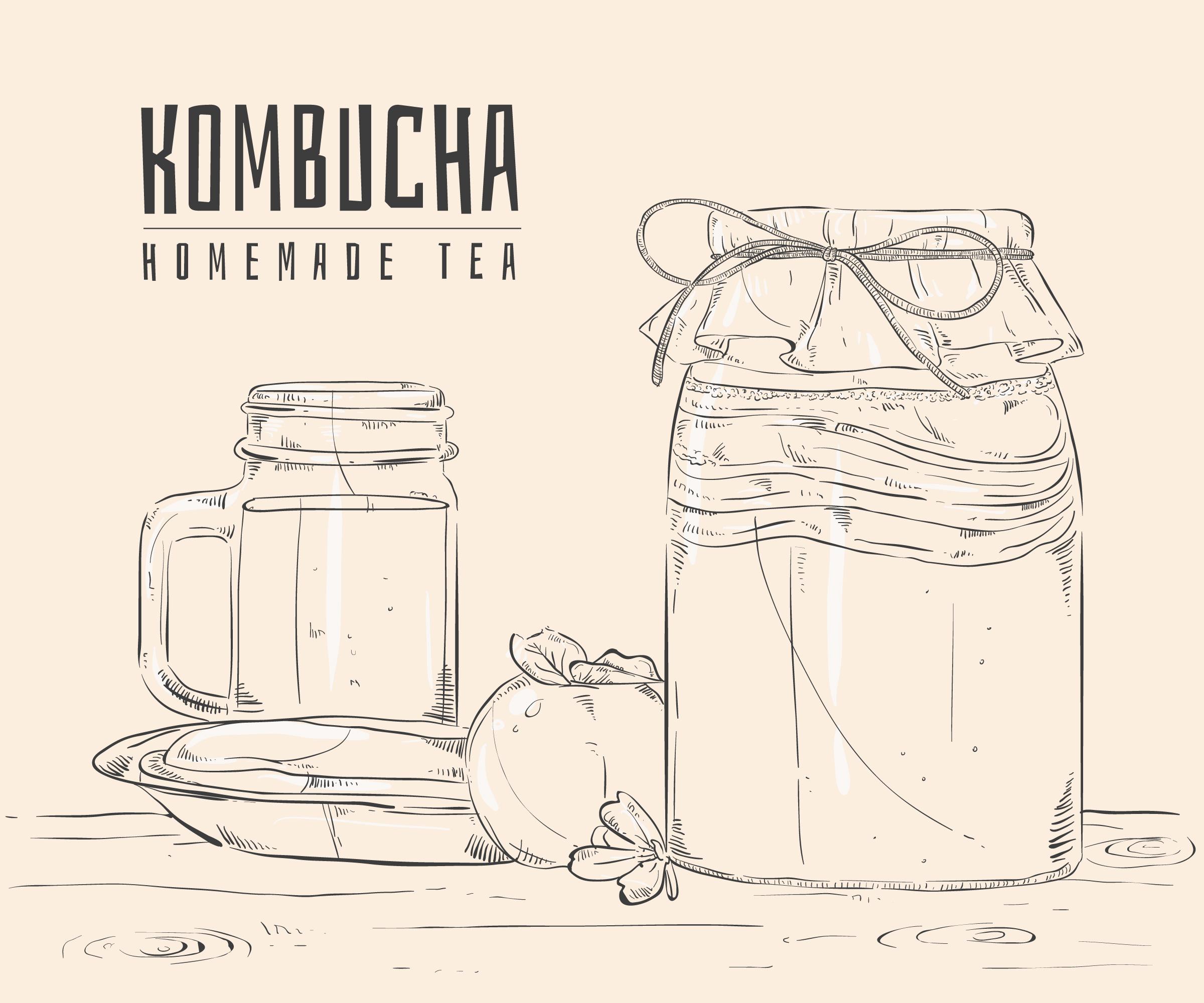 Organiska kombucha